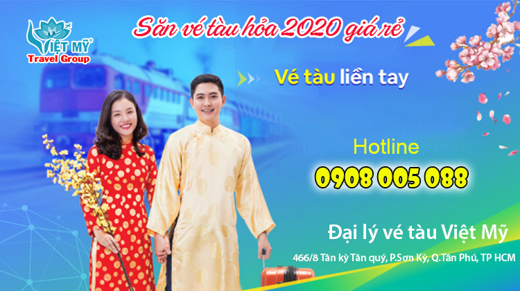 Săn vé tàu hỏa 2020 giá rẻ tại đại lý vé tàu Việt Mỹ