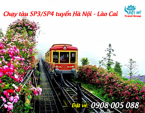 Chạy tàu SP3/SP4 tuyến Hà Nội - Lào Cai
