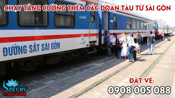 Chạy tăng cường thêm các đoàn tàu từ Sài Gòn