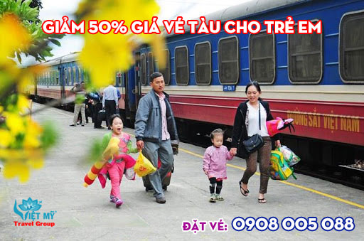Giảm 50% giá vé tàu cho trẻ em từ tháng 4,5/2021
