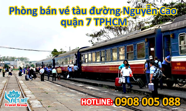 Phòng bán vé tàu đường Nguyễn Cao quận 7 TPHCM