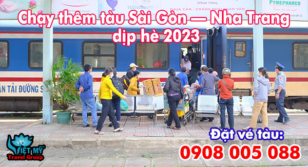 Chạy thêm tuyến tàu Sài Gòn – Nha Trang dịp hè 2023