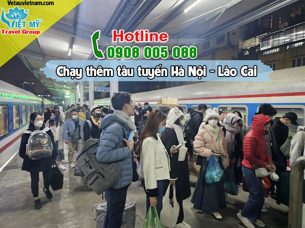 Thêm tàu tuyến Hà Nội đi Lào Cai từ ngành đường sắt