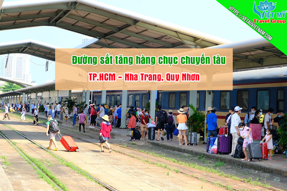 Tăng nhiều chuyến tàu tháng 4 chặng TP.HCM đi Nha Trang, Quy Nhơn