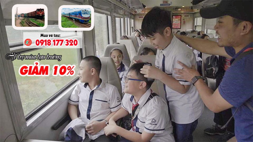 ĐSVN hỗ trợ mùa tựu trường - Giảm giá vé tàu 10% cho sinh viên và thân nhân