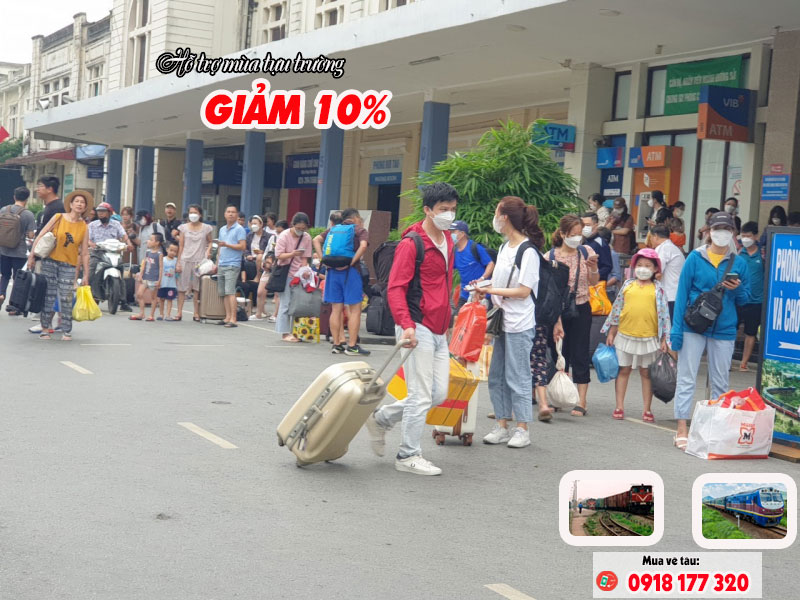 ĐSVN hỗ trợ mùa tựu trường - Giảm giá vé tàu 10% cho sinh viên và thân nhân