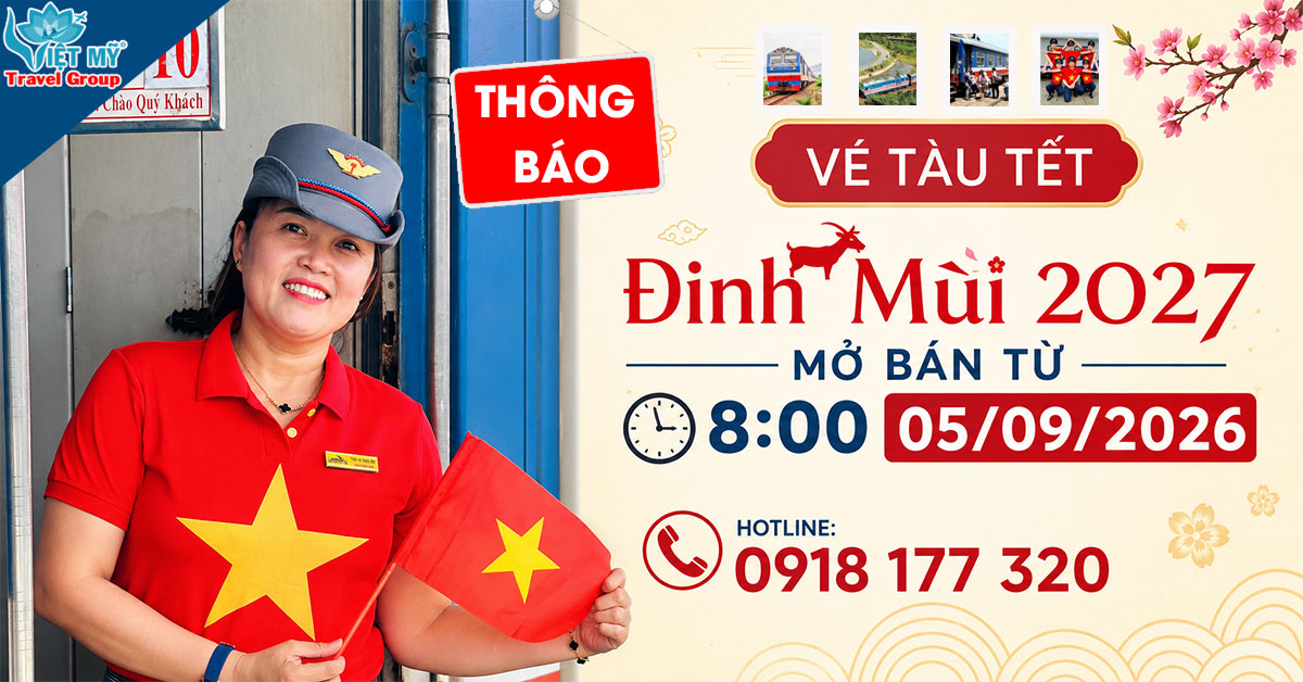 Vé tàu Tết Đinh Mùi 2027 mở bán từ 8:00 ngày 05/09/2026